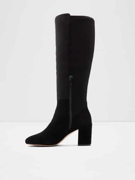 Aldo Shoes - Aldo Black Suede Over-the-Knee Block Heel Boots